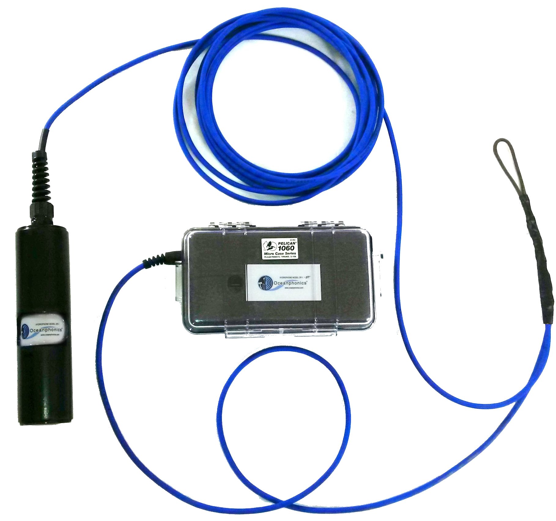 Model OP-1-BT hydrophone with Bluetooth Transmitter for two Bluetooth compatible headphones or loudspeaker